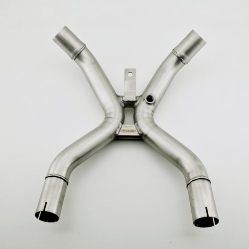 Compensatore con lambda finitura satinata specifico per Moto Guzzi V11