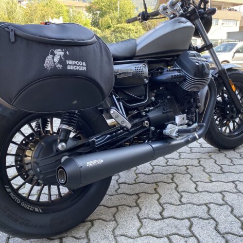 scarichi mistral conici moto guzzi v9 bobber roamer neri